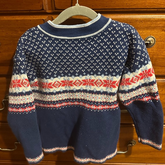 Hanna Andersson Fair Isle Nordic Sweater 4t - Picture 3 of 4